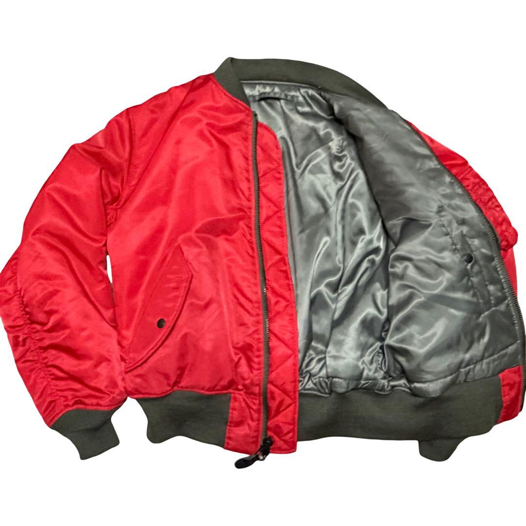 AVIREX アヴィレックス MA-1 赤 リバーシブル - メルカリ