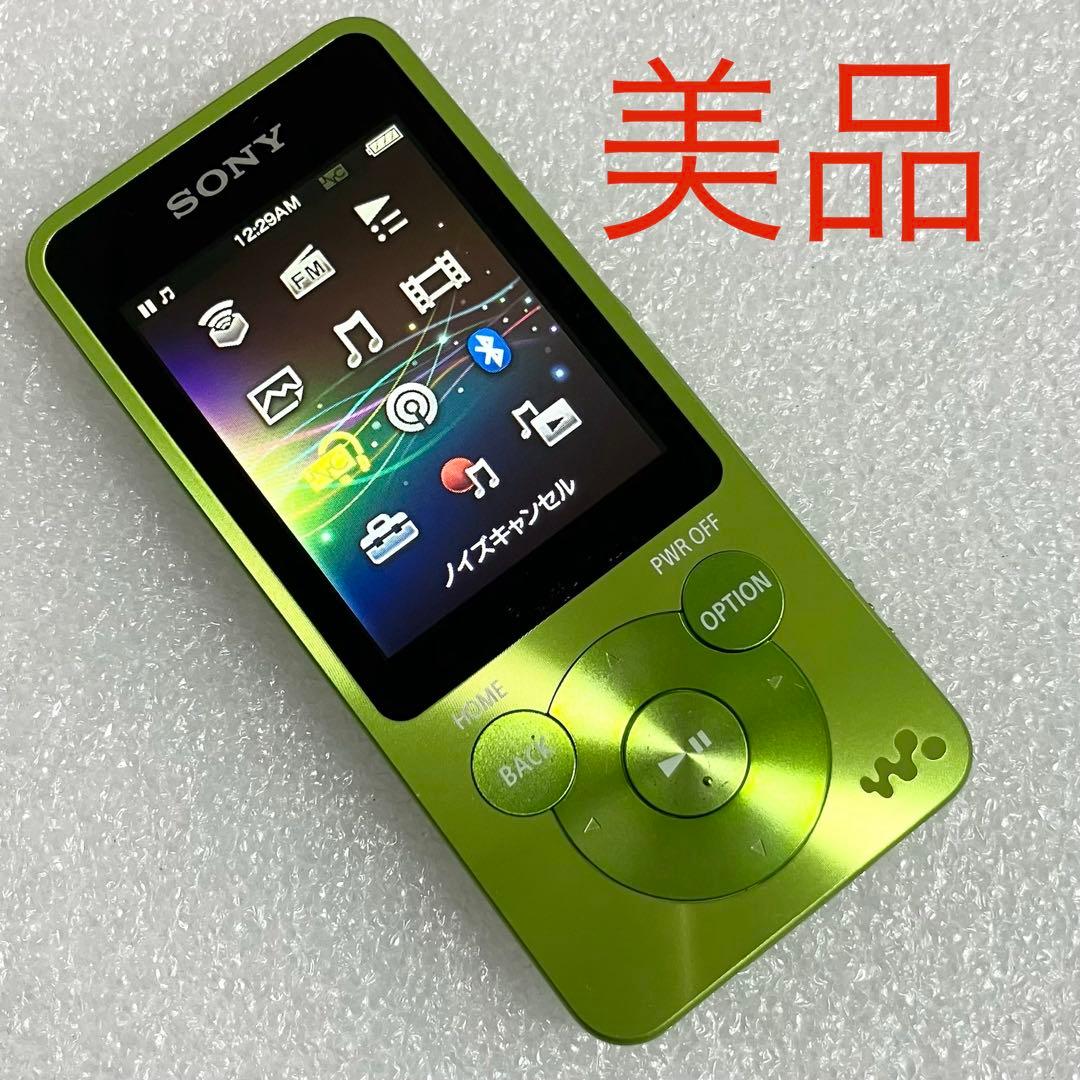 美品 バッテリー良好】 ソニー ウォークマン NW-S14 8GB ライム①