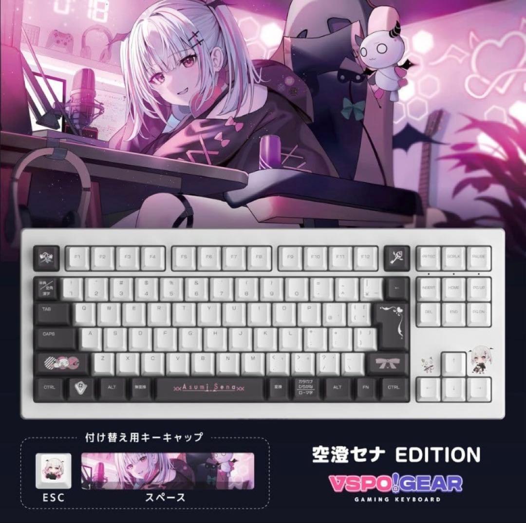 ♡未開封未使用♡VSPO!GEAR 空澄セナEDITION ゲーミングキーボード 2026年最新】空澄セナ キーボードの人気アイテム - メルカリ