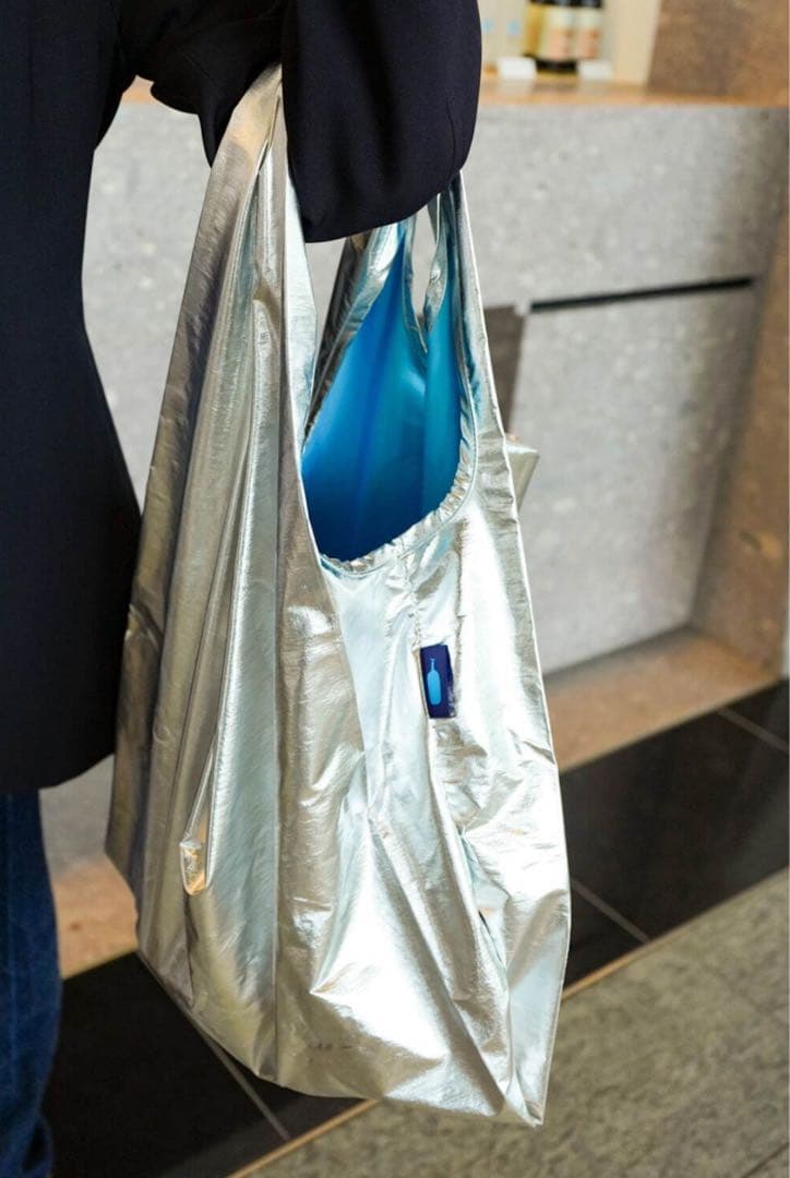 BAGGU×ブルーボトルコーヒー】リユーザブルバッグ(シルバー)高輪限定