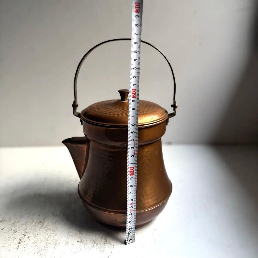811 ヴィンテージ 純銅製ケトル やかん ポット 民芸 工芸 美品 - メルカリ