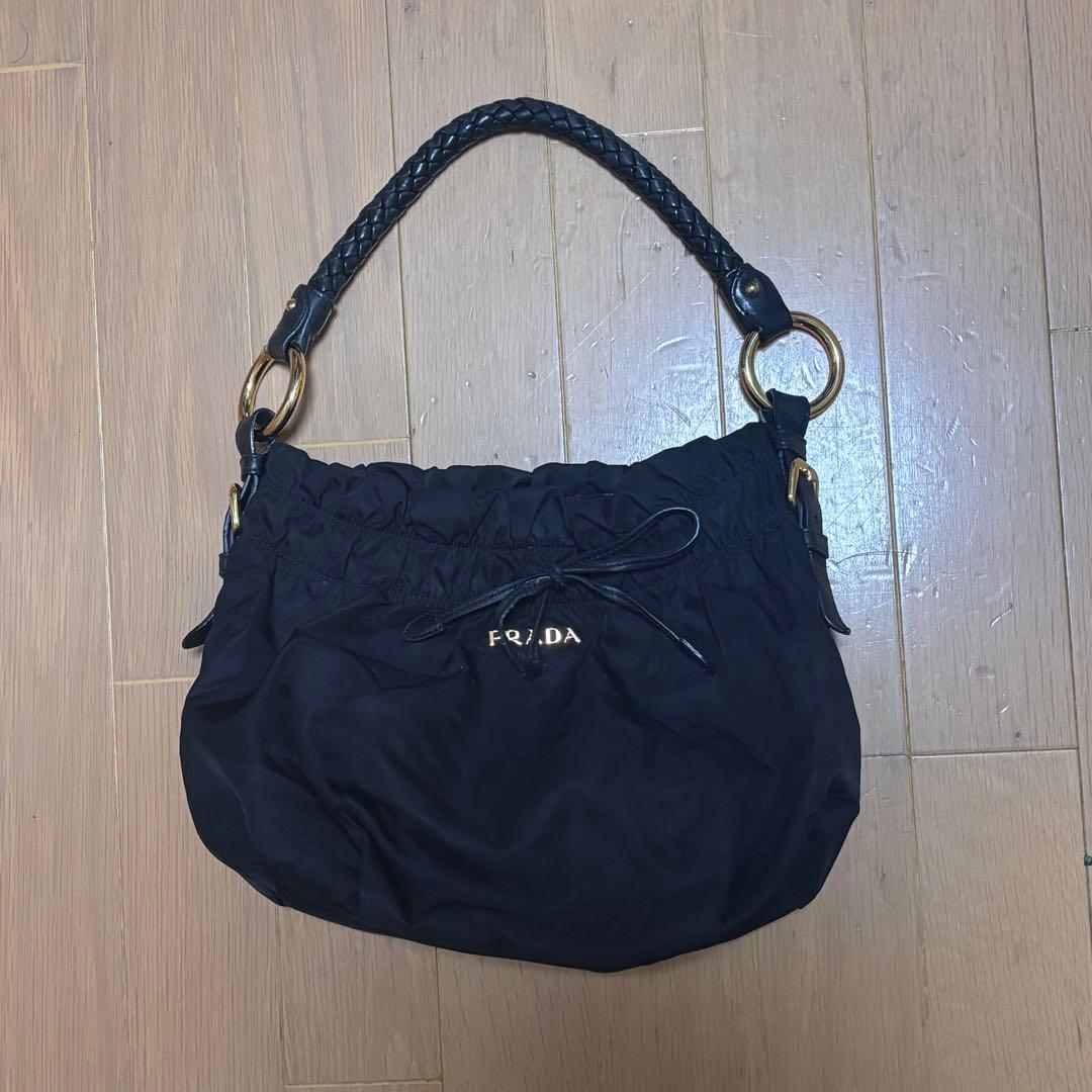 プラダ ハンドバッグ プラダ ハンドバッグ ショルダーバッグ カナパ ブルー レディース