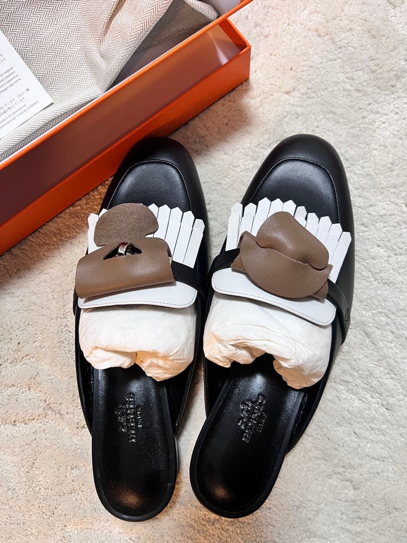 エルメス《ケリー》バックル ミュール 《オズ》