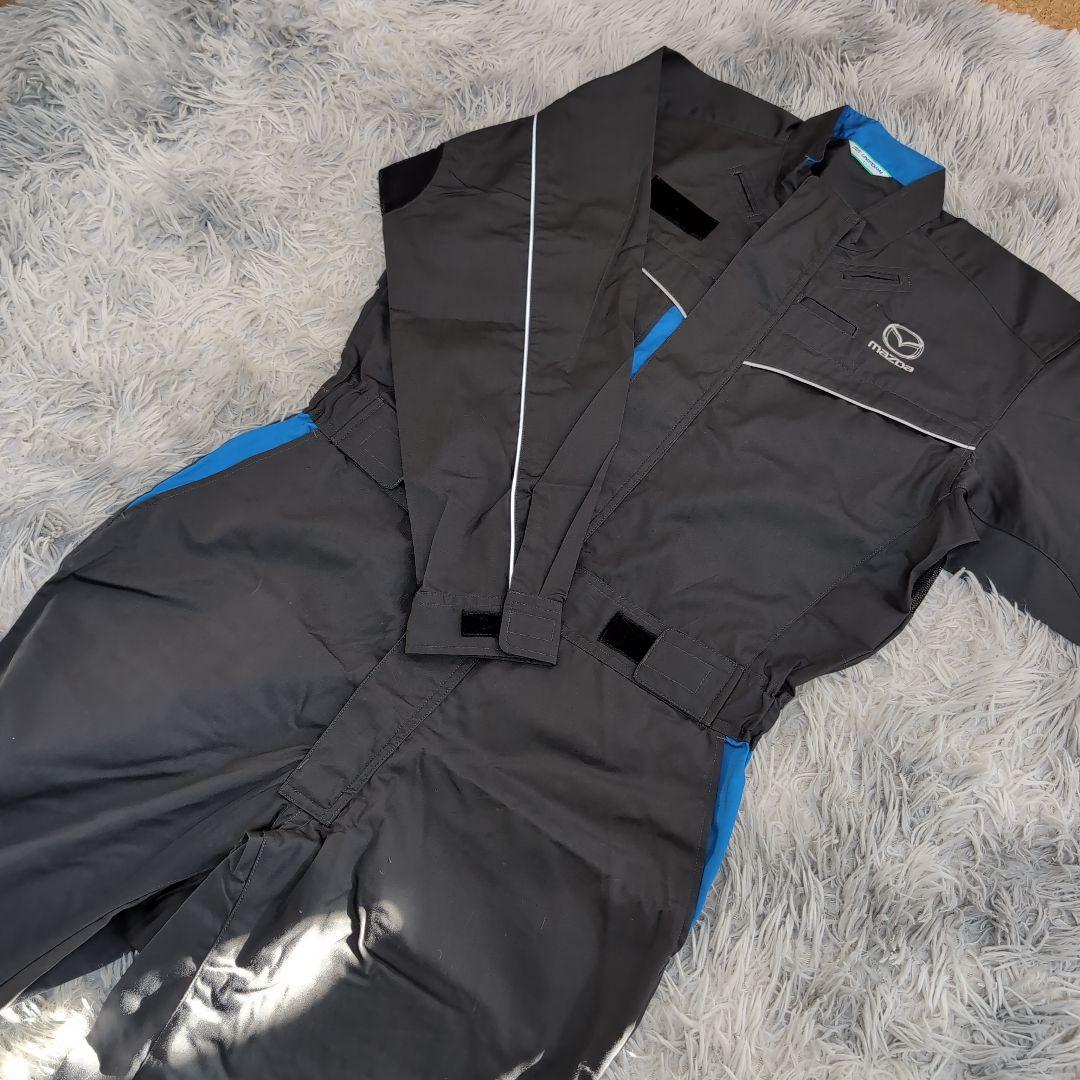 新品未使用 MAZDA スタッフ つなぎ作業着 長袖 夏用 LL エンジニア