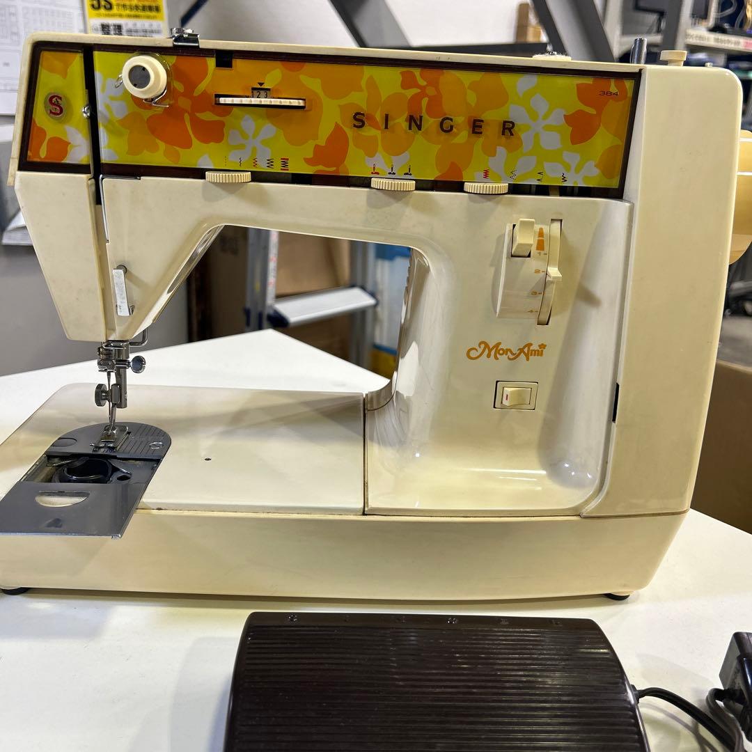4267【昭和レトロ動作品】 シンガー・ミシン monami 384型 - メルカリ