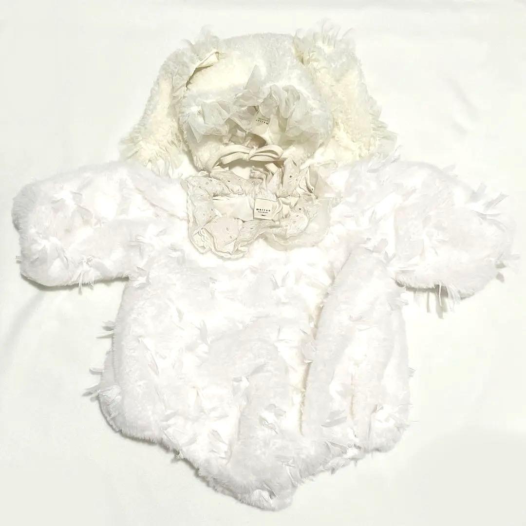 完売品】marron ルナファー ロンパース＋うさ耳ボンネット 3〜6m