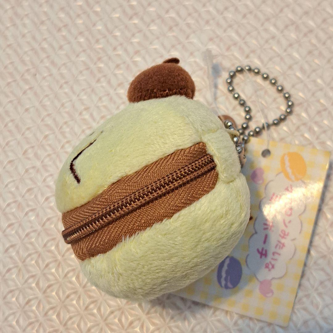ポムポムプリン マカロンみたいなミニポーチチャーム ぬいぐるみ