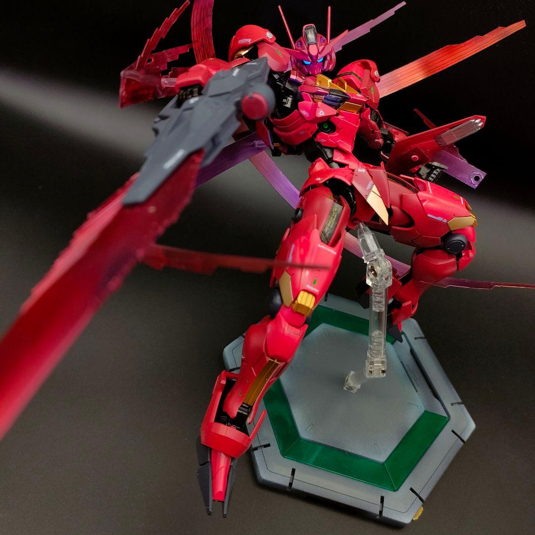 水星の魔女 ガンダムエアリアル フルメカニクス 赤いガンダム 【全塗装