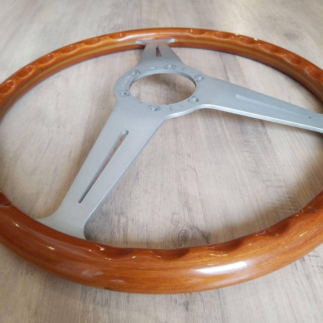 NARDI☆ナルディクラシックVITEウッドステアリング/シルバースポーク