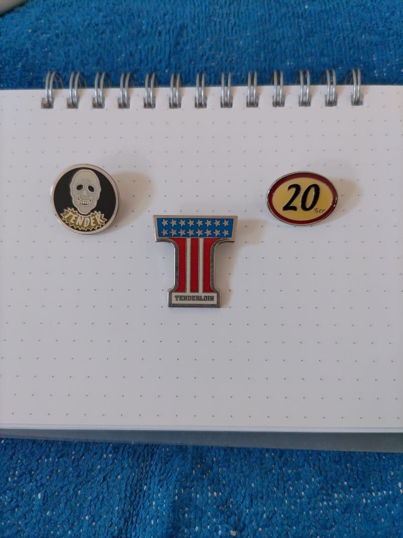 最終値下げ キムタク着 テンダーロイン ピンバッジ プライド使用 激