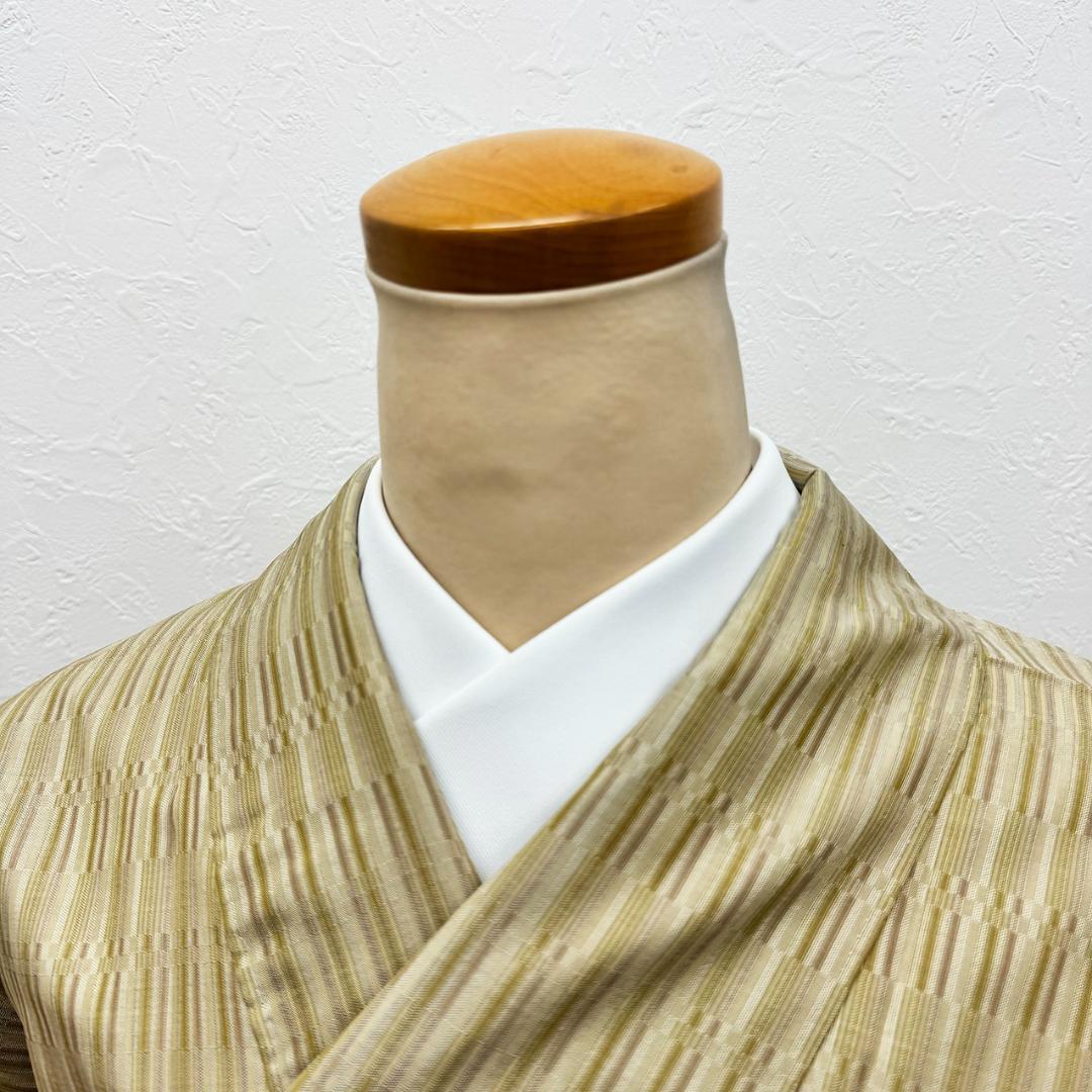 美品 トールサイズ□ 草木染 黄八丈 山下八百子 証紙付 身丈165㌢裄68