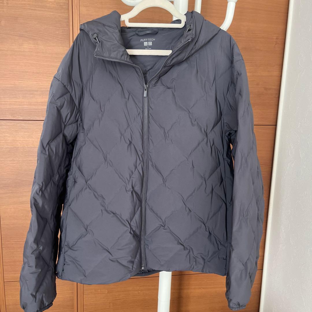 UNIQLO パフテックパーカ ダークグレー ユニクロ - メルカリ