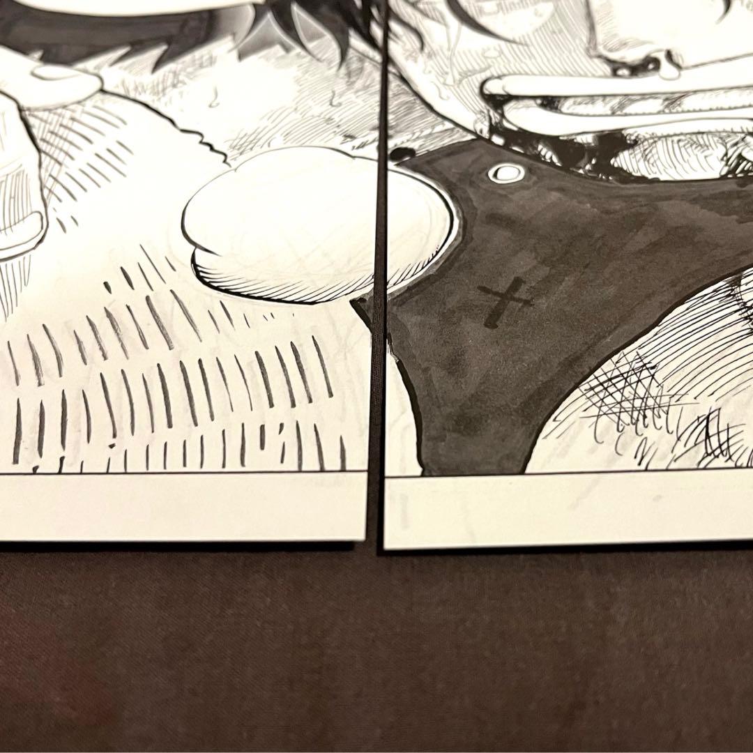 ✓美品 ✓非売品 ✓希少 ONEPIECE 複製原画 ビブルの秘宝② エース