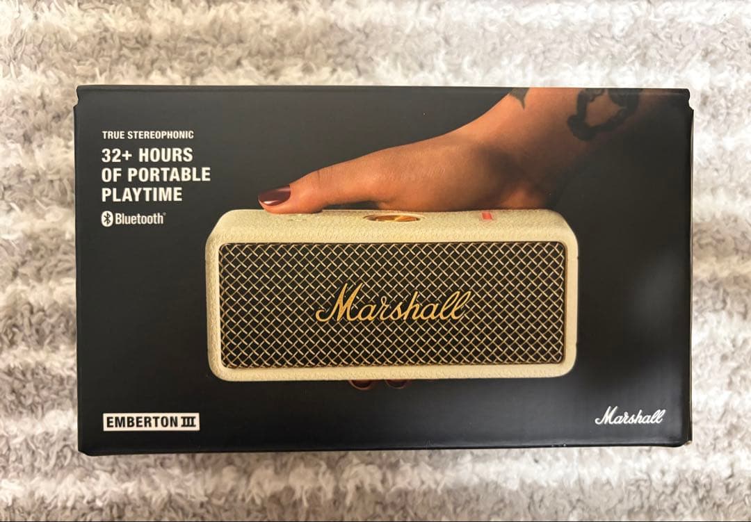 Marshall Emberton IIIクリーム Bluetoothスピーカー ブルートゥーススピーカー Emberton III Cream クリーム [防水