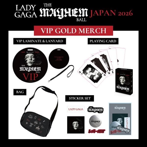 新品Lady Gaga VIP Gold Merch セット 2026レディガガ - メルカリ