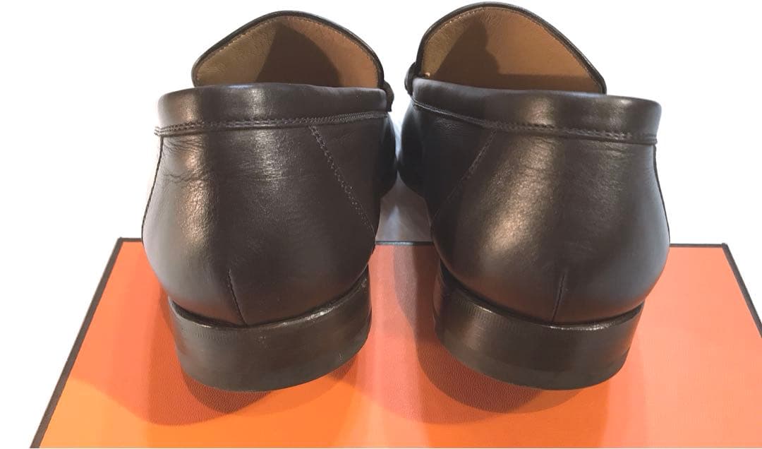 再値下げ❗️エルメス メンズ ローファー コンスタンス ダークブラウン