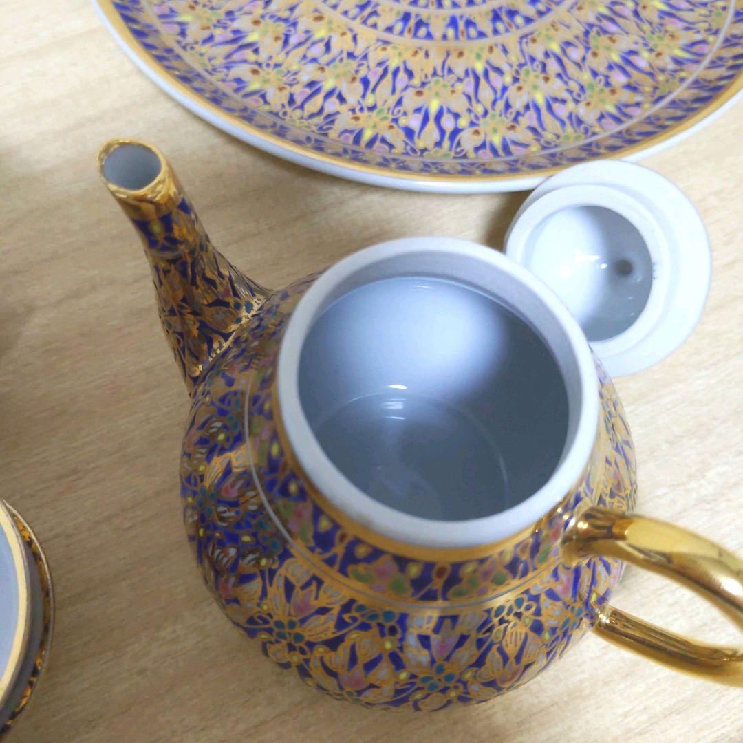 未使用☆タイ ベンジャロン焼き ティーセット 茶器 陶器 - メルカリ