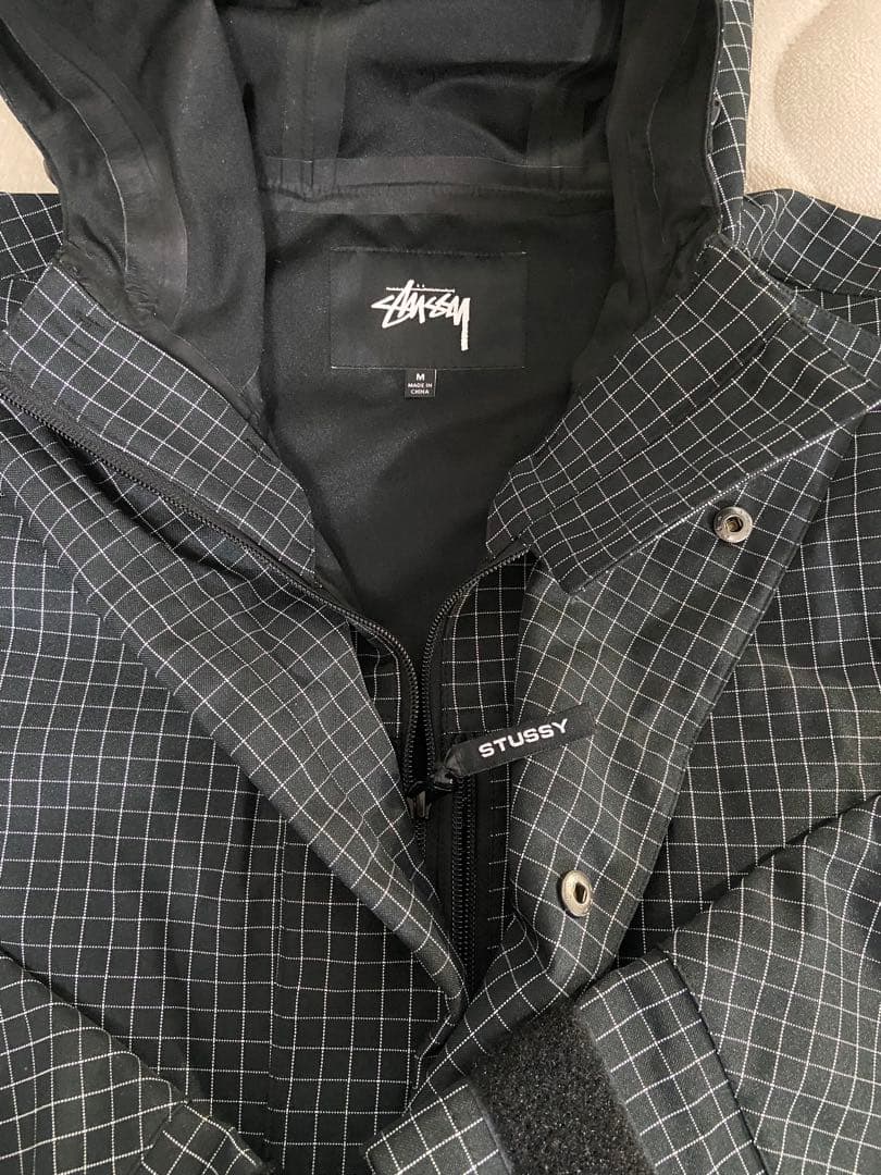 ステューシー STUSSY ナイロンジャケット マウンテンパーカー チェック