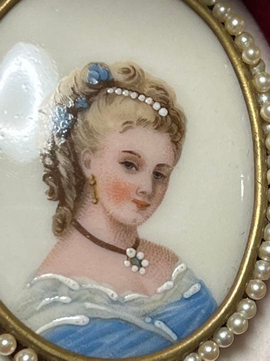 シュウシュウ様専用】リモージュ 貴婦人 ブローチ アンティーク