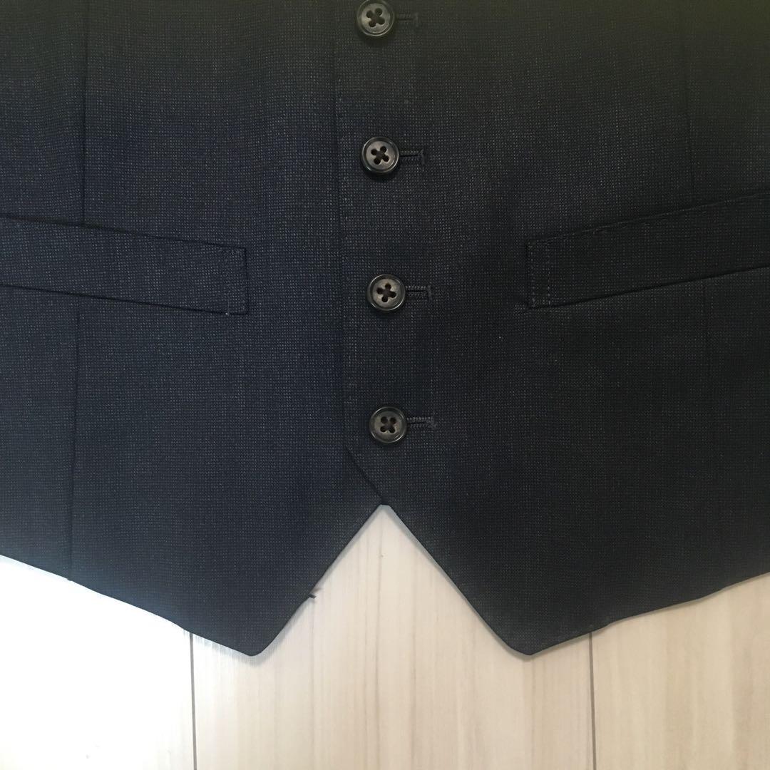 21日迄特価メンズ高級イタリア製REDA ダークブルー スリーピーススーツ