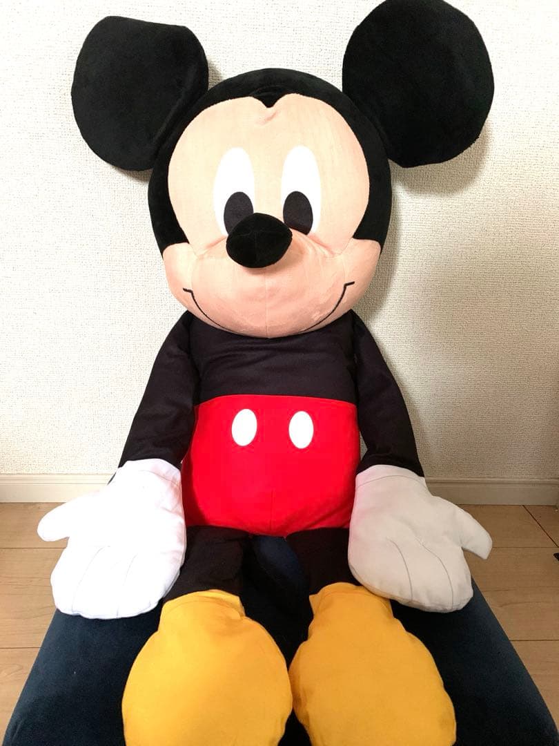 ディズニー ミッキーマウス ふわふわくたっと 超超BIG ぬいぐるみ タグ