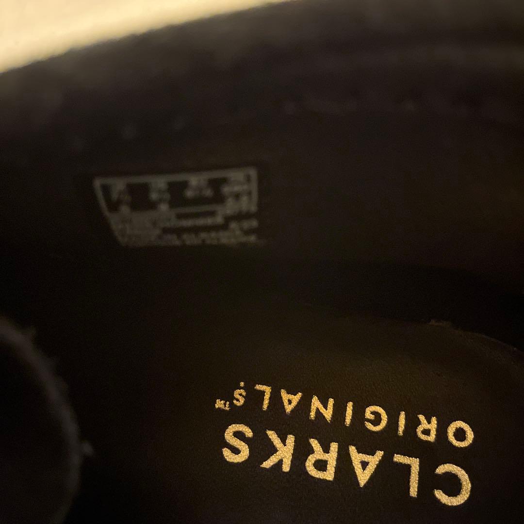 美品未使用級　Clarks クラークス ワラビーエデン 26.5cm 黒スエード