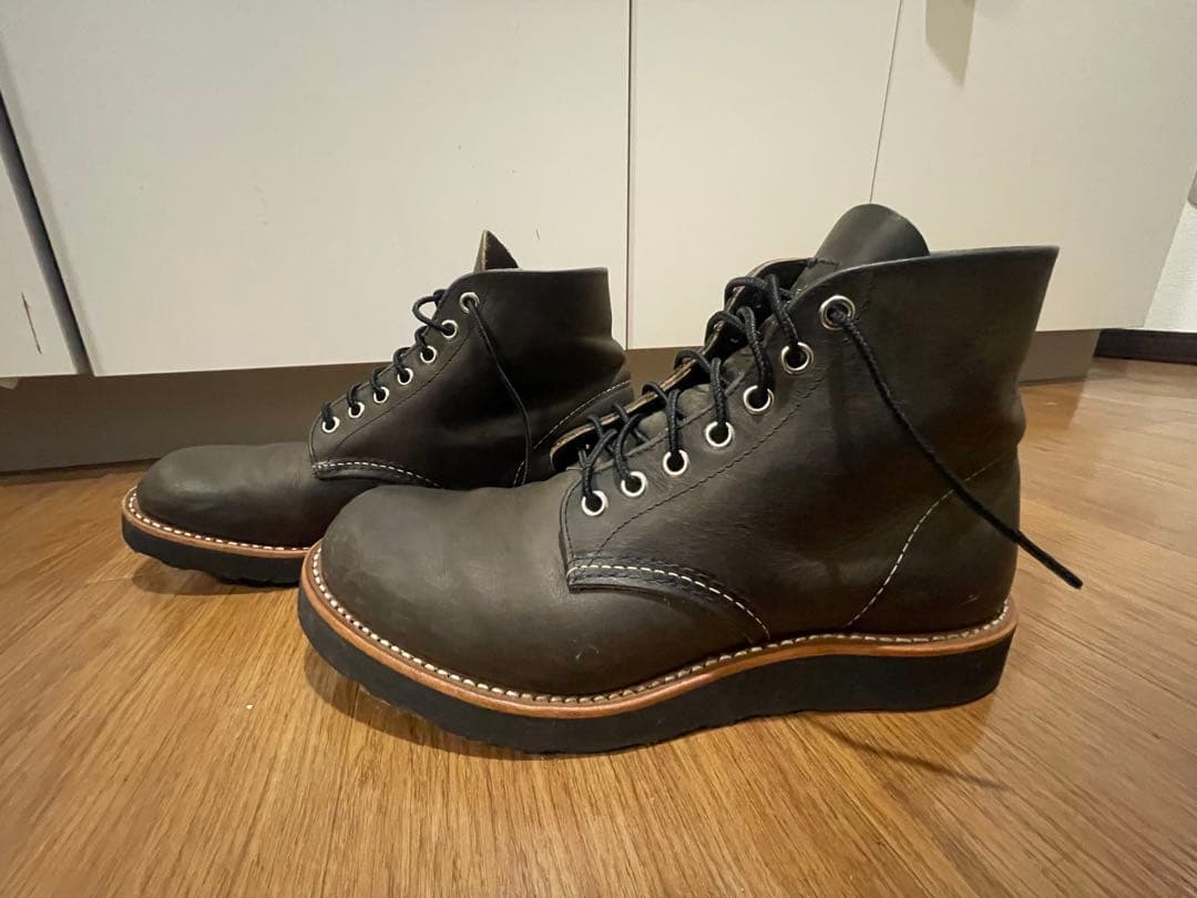 レッドウィング 8190 チャコール ラフ＆タフ 7.5D ブラックソール