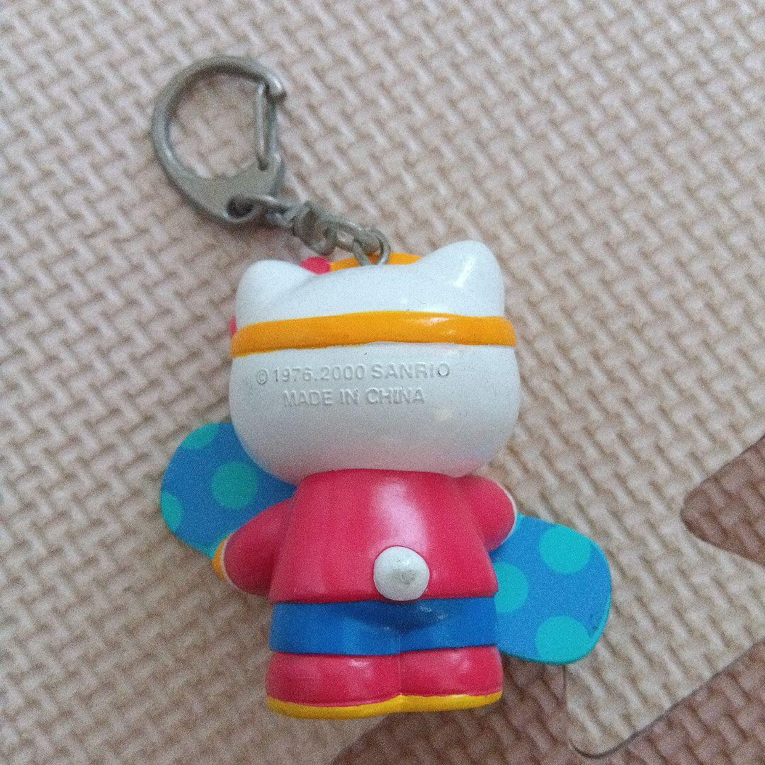 2000年 レア サンリオ ハローキティ スノーボード 立体キーホルダー