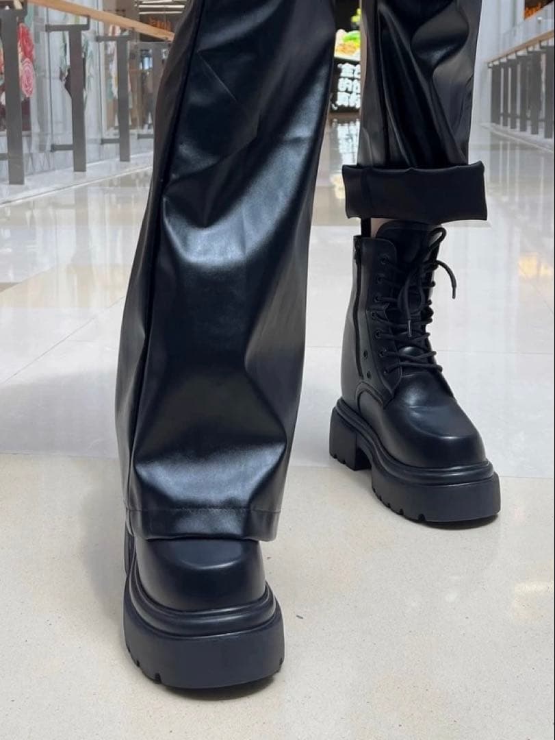 【+16.5cm】コスプレ用厚底ブーツ(24.5cm)