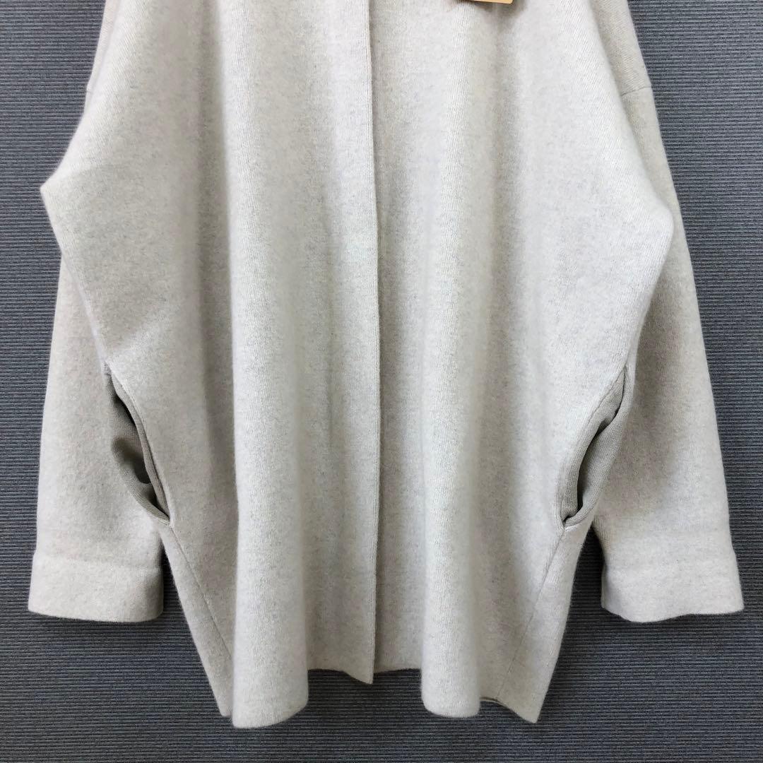 未使用品 BEARDSLEY 洗えるニットコート F アイボリー - メルカリ