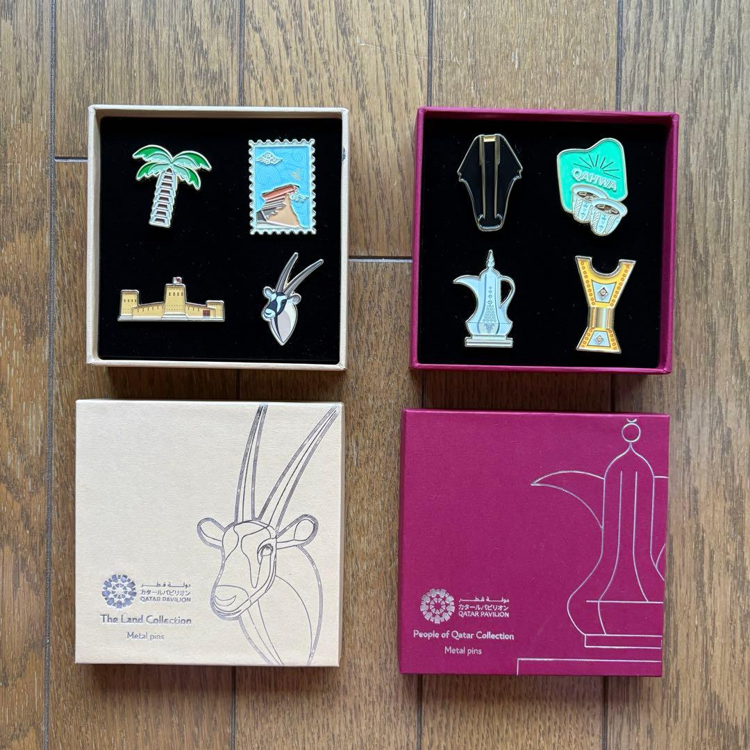新品未使用】カタール館ピンバッジ 箱付き 大阪・関西万博 EXPO2025