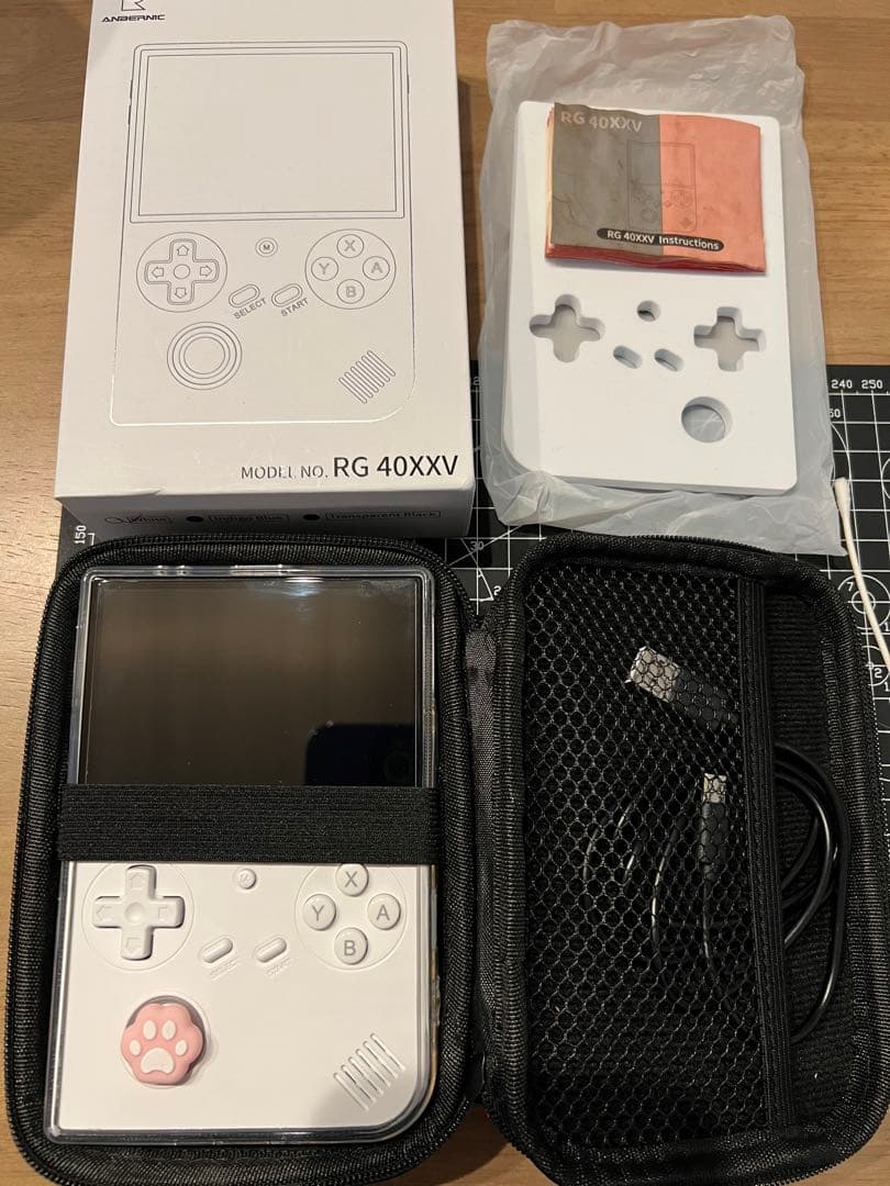 Anbernic rg40xxv白 256GB+64GB 美品 Anbernic RG40XXV 64GB レトロコンソール クリア| Techinn レトロな