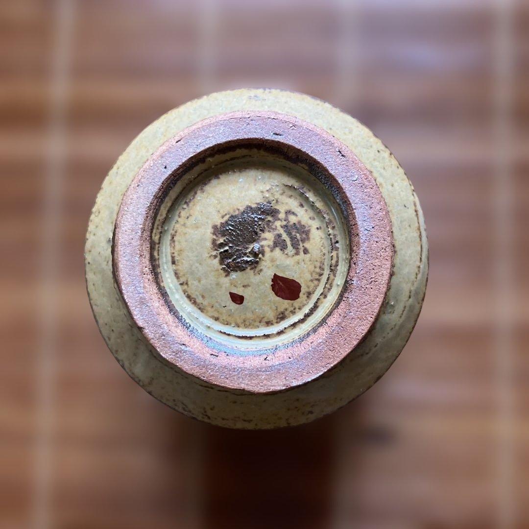 ◇神勝寺焼陶津窯三代目「藤本明成」作 色絵湯呑み 日本工芸会会員