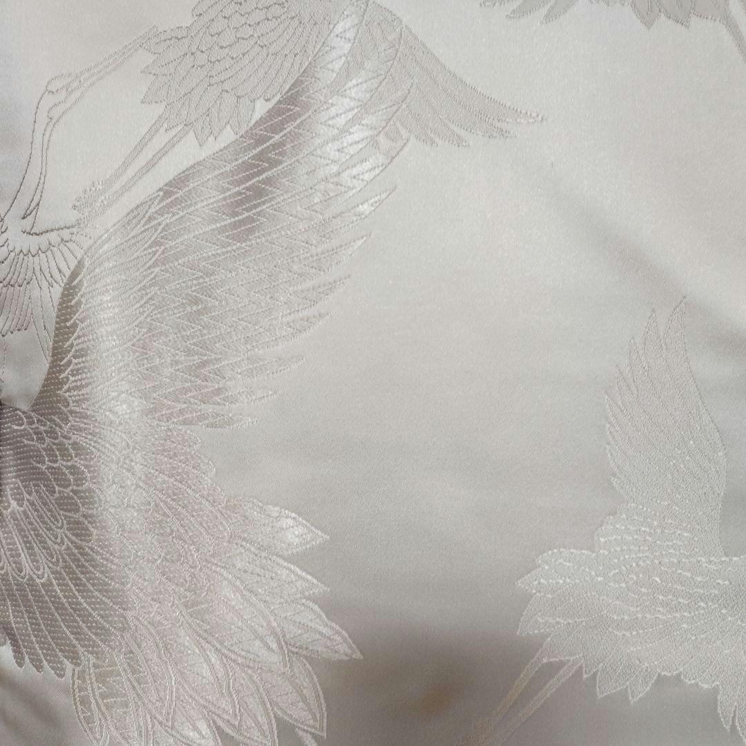 緞子生地白無垢 鶴のみ柄絹G - メルカリ