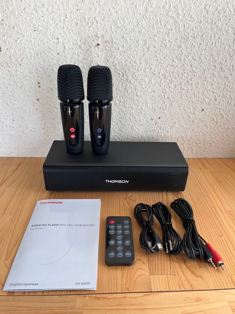 THOMSON カラオケプレーヤー マイク2本付き - メルカリ
