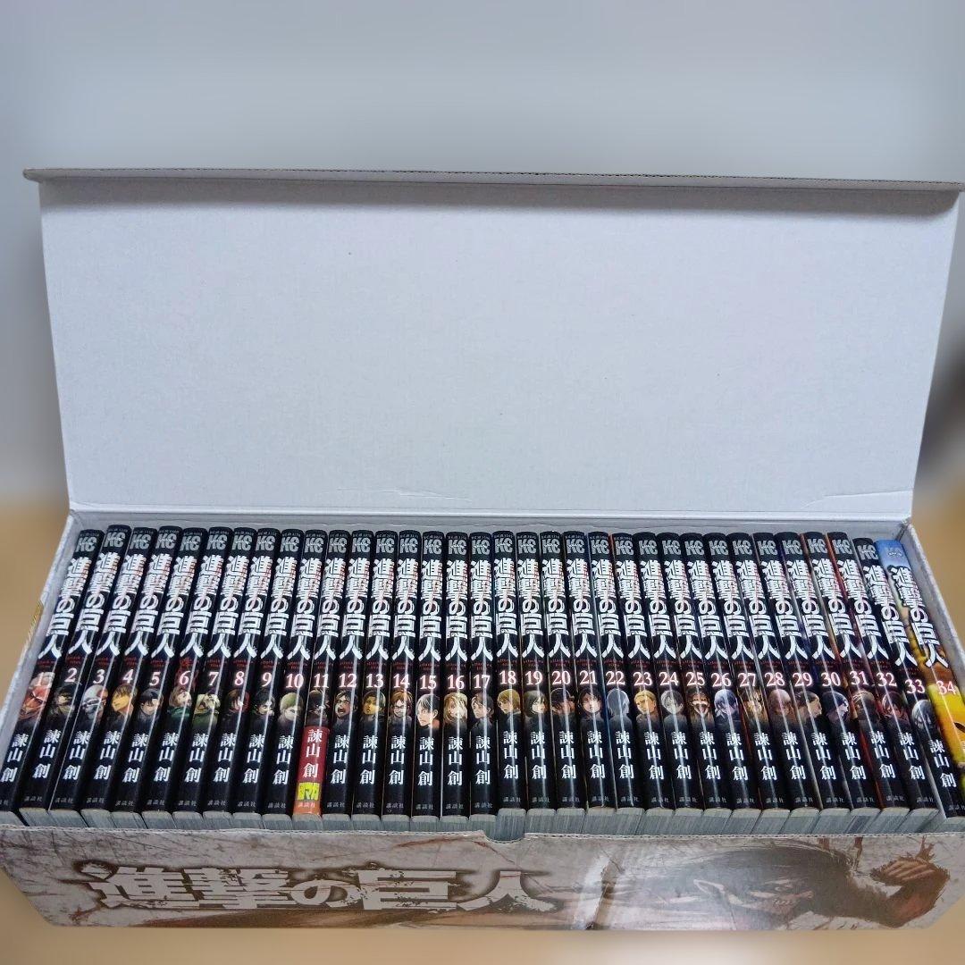 オリジナル収納BOX付き】進撃の巨人 全巻セット - メルカリ