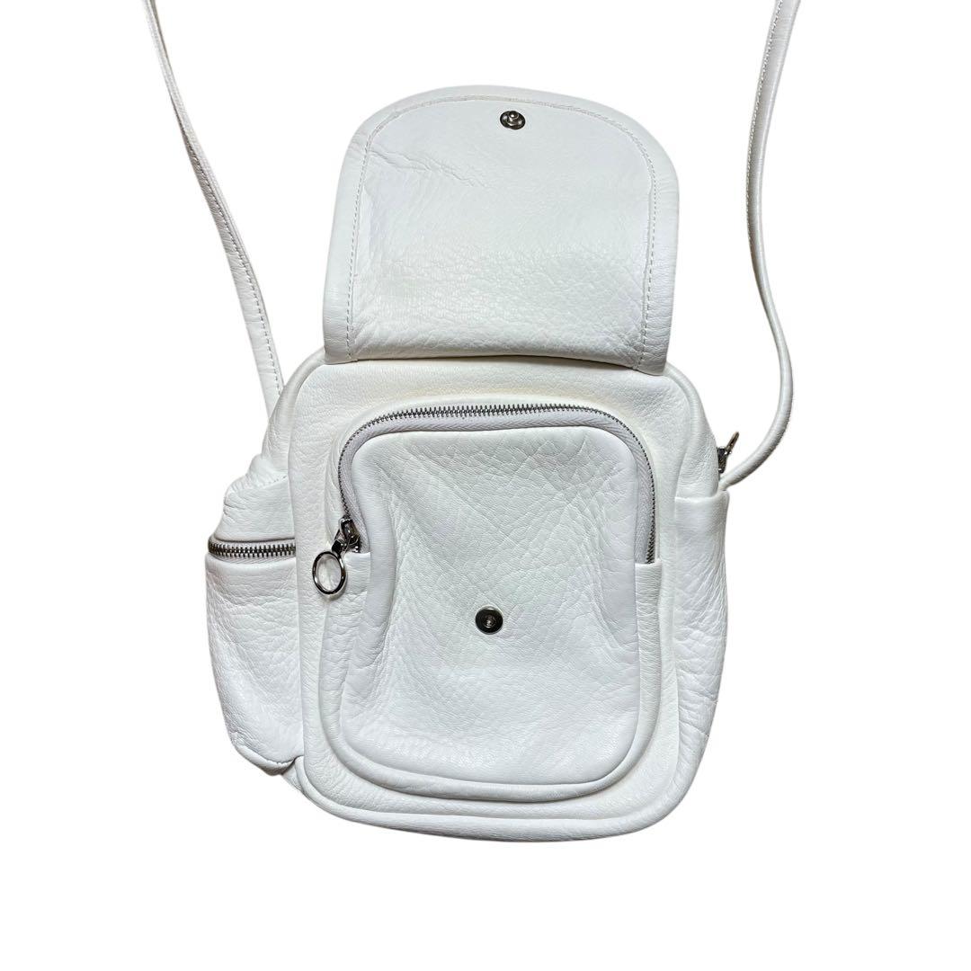 Aeta ディアレザー ショルダーポーチ 白】新品未使用タグ付 / 鹿革