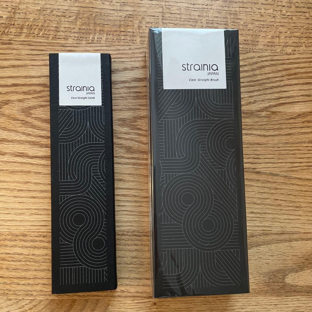ストレーニア　コーム　ブラシの2点セットです Amazon | [strainia] [ストレーニア] ケアストレートコーム ストレート