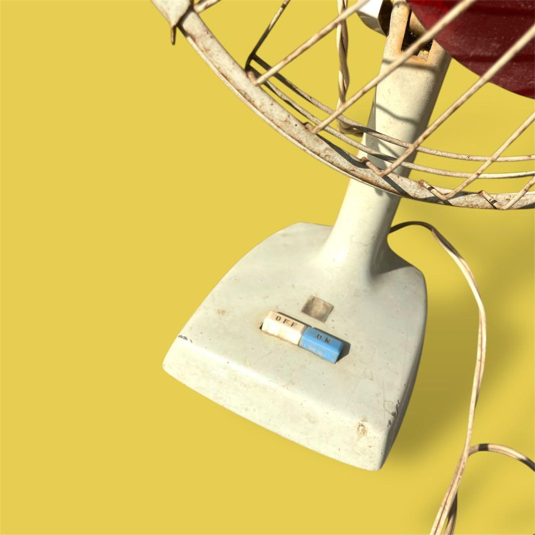 昭和レトロ 卓上扇風機 ナショナル F-20FL アンティーク 羽根経20cm