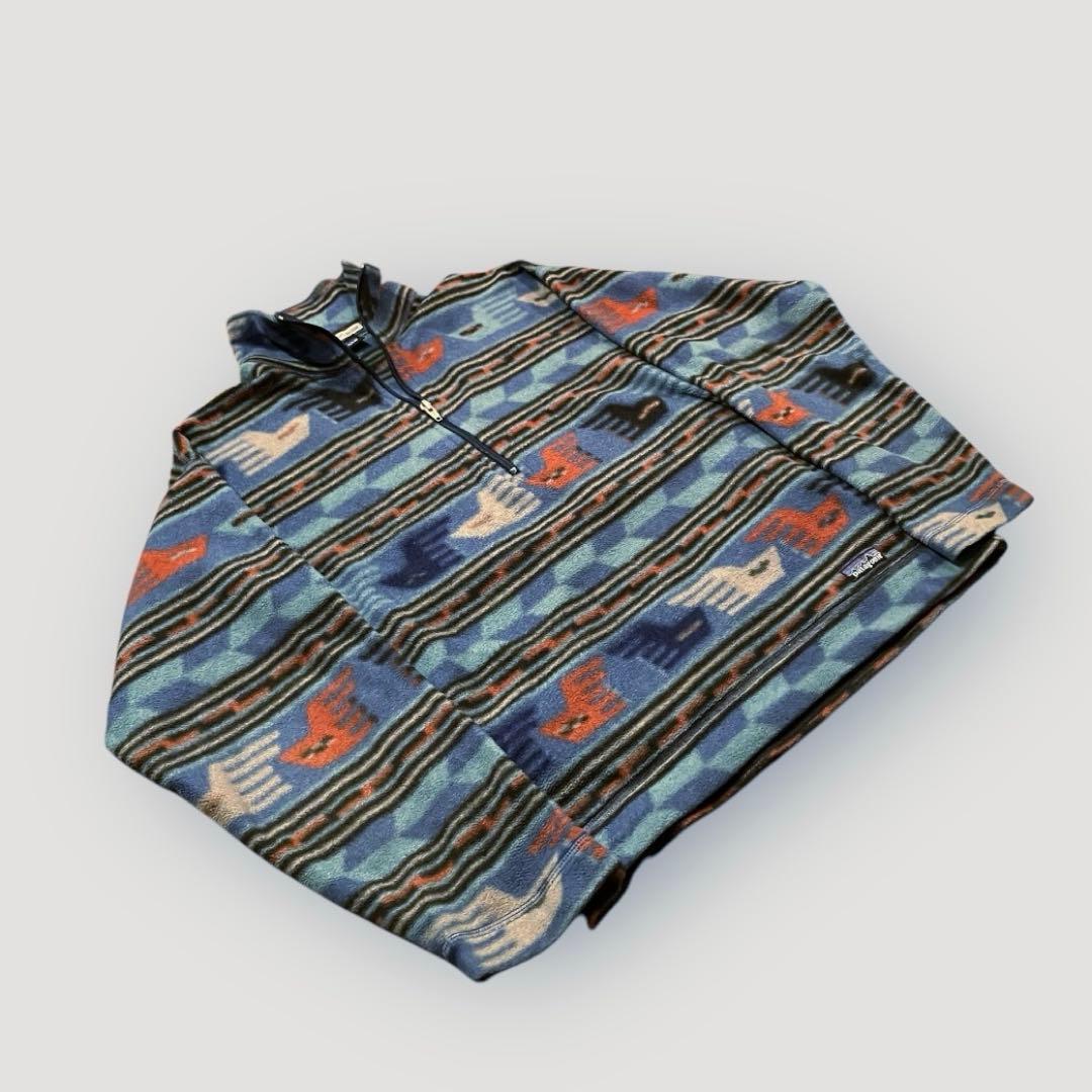 パタゴニアpatagoniaシンチラ90sフリースUSAマースピアルスナップT