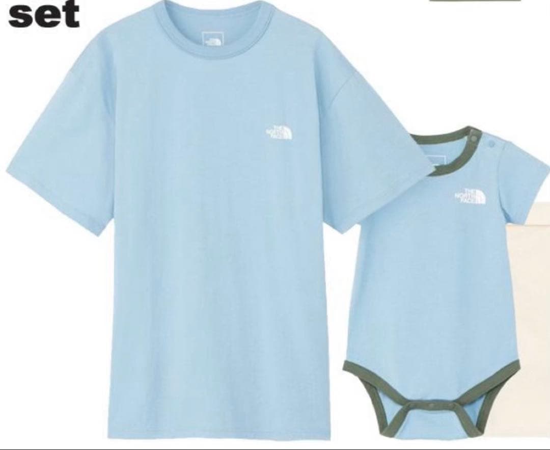 新品未使用 ノースフェイス ショートスリーブティー＆ベビーロンパース
