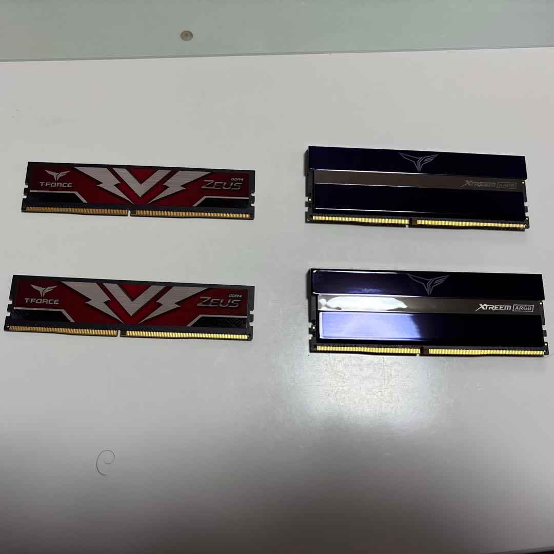 パソコン Team Zeus Xtreem メモリ 動作確認済み XTREEM ARGB DDR4 DESKTOP MEMORY BLUE 16GB(2x8GB) 3600MHz CL14