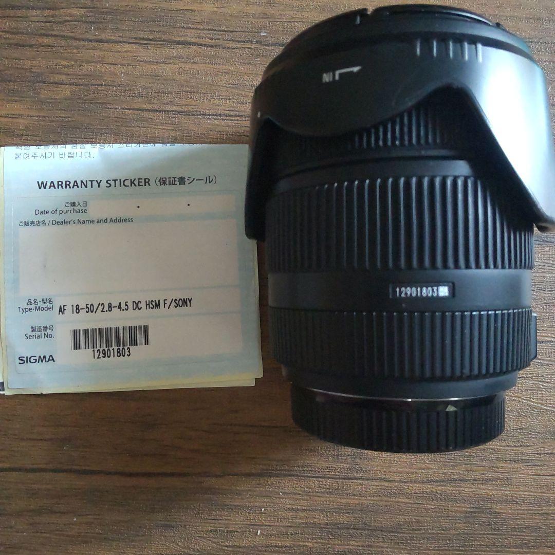 SIGMA 18-50mm F2.8-4.5 DC HSM + フィルター