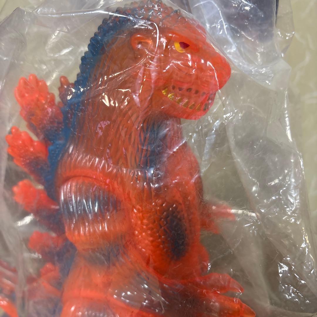 マルサン ゴジラ450 ビオゴジ クリアオレンジ×ブルー ソフビ - メルカリ