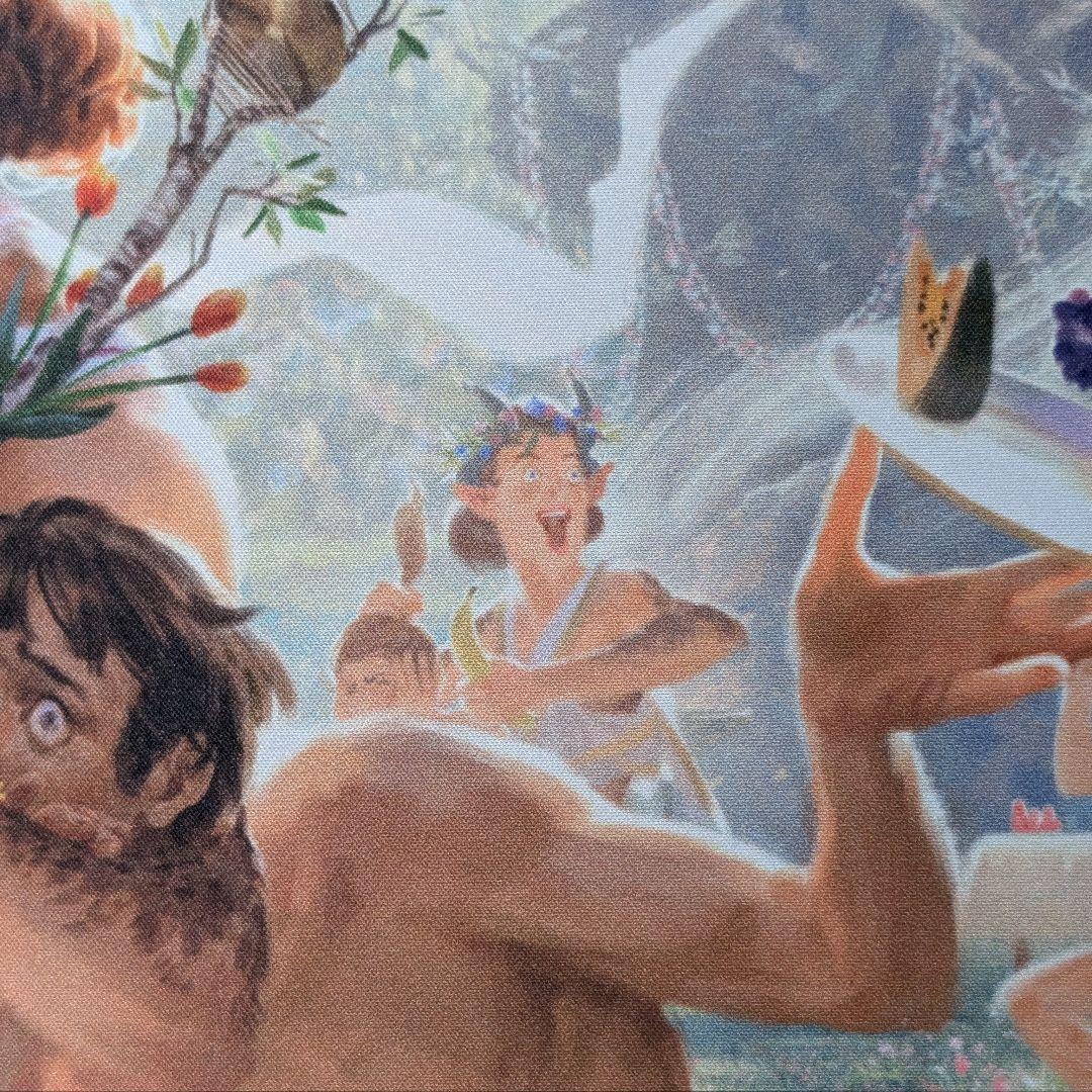 未使用】終わりなき踊りのガリア ステッチ加工 プレイマット サインド