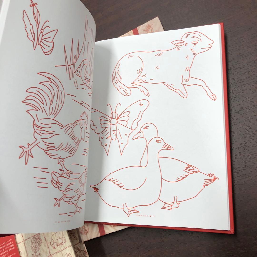 レッド&ホワイト アメリカのレッドワークキルトと図案集 日本ヴォーグ