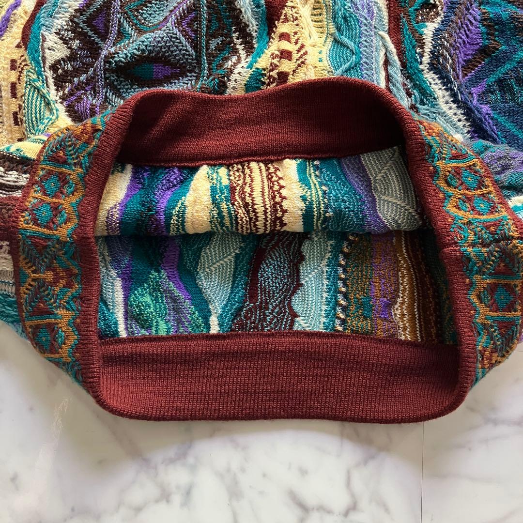 美品】COOGI 3Dニット セーター黒タグ ウール100% オーストラリア製