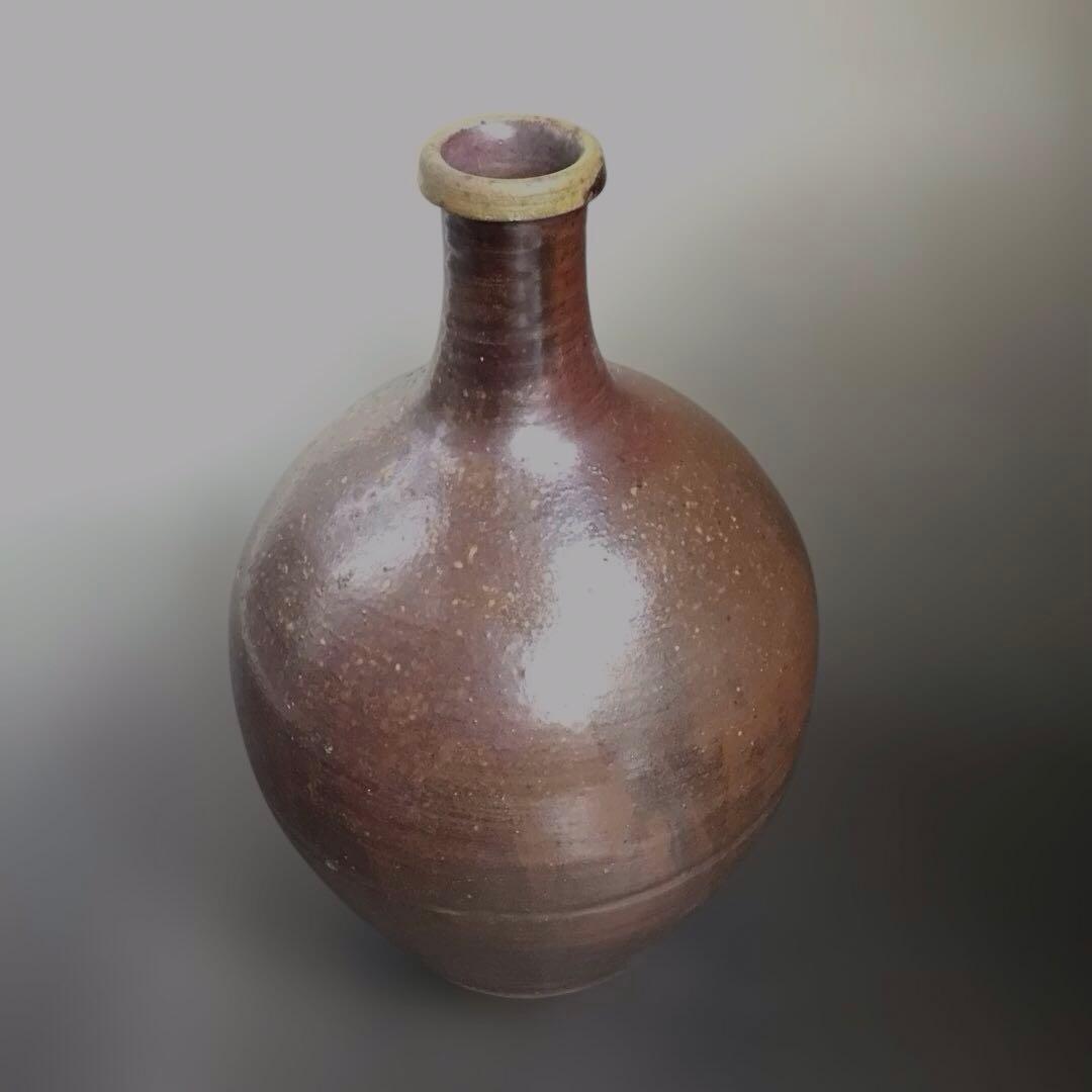 酒徳利　江戸時代 骨董品　花入れ　花瓶 酒徳利 江戸時代 骨董品 花入れ 花瓶 黄瀬戸徳利 瓶 酒徳利 酒器 花器