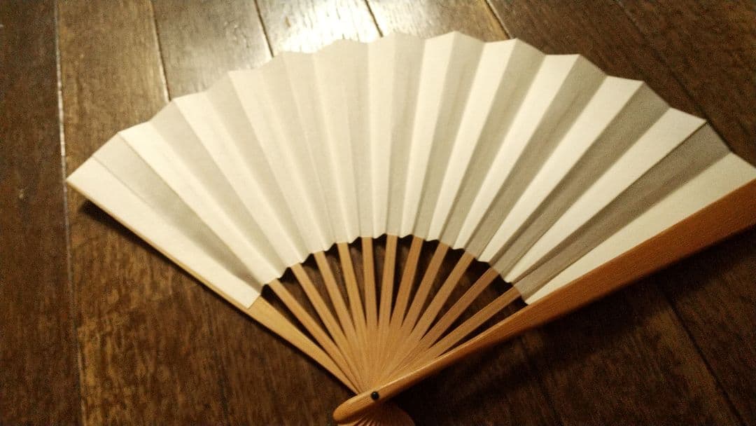 囲碁棋士　宮本直毅　囲碁十訓　肉筆扇子