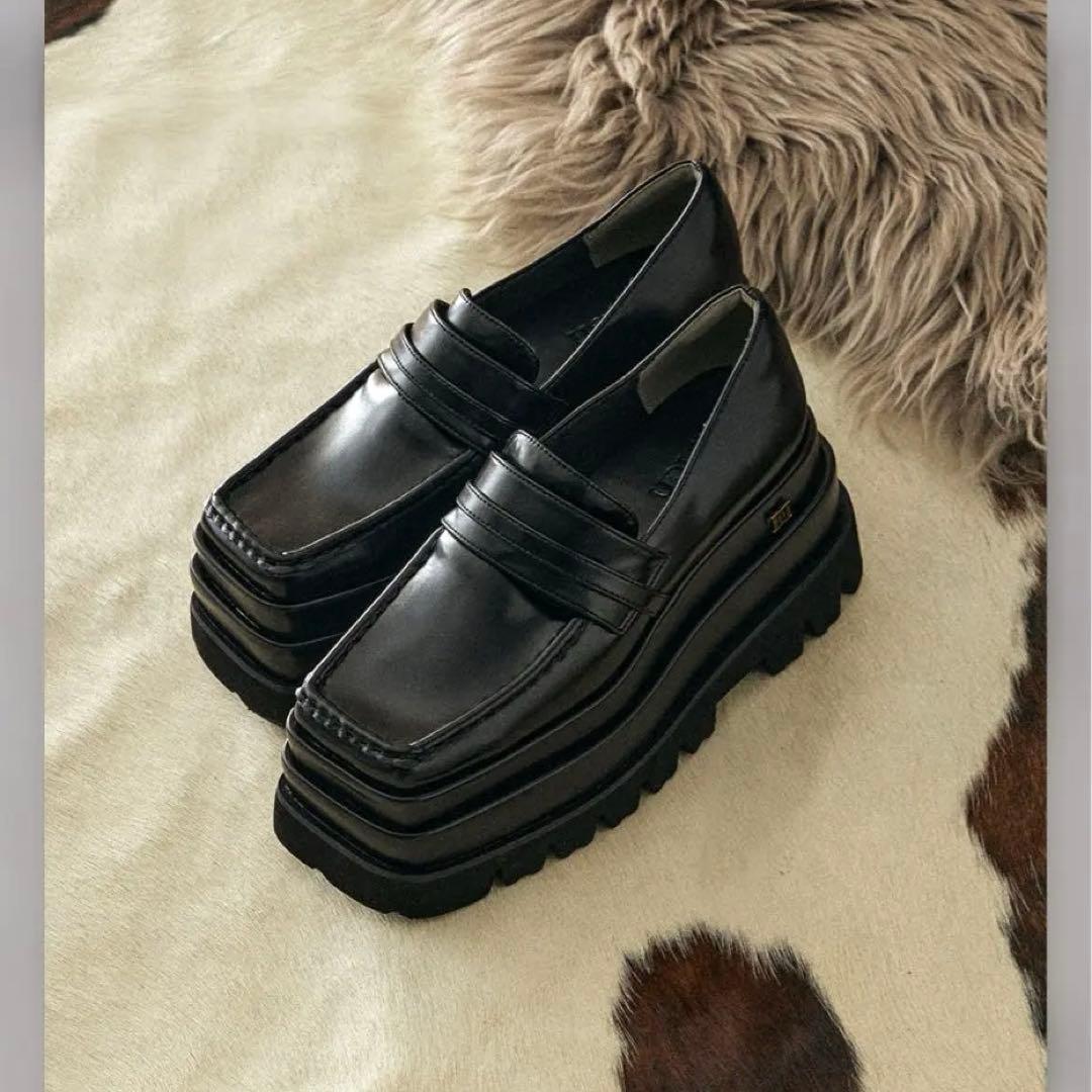 【Darich】ダーリッチ❤ プラットフォームローファー✨ブラック　M size ダーリッチ Darich プラットフォームローファー （ブラック